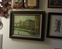 Heyden 21" X 17" Oil Painting on Canvas of Venetian Scene, Signed & Framed - Etsy