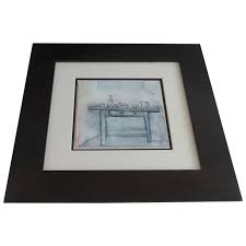 Painting Signed and Dated by Kathleen Furey '91 Interior Still Life. For Sale at Ruby Lane