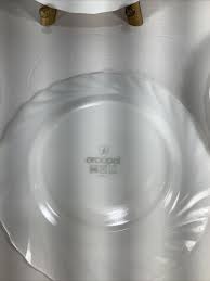 Mixed Lot of 6~Arcopal Floral Scalloped Edge Milk Glass Plates~Spain | eBay