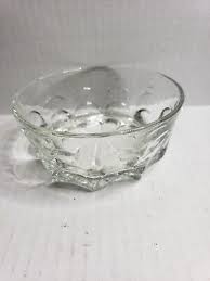 Vtg Saint Gobain Duralex France Thumbprint Clear Glass 8 1 ...