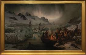 Sold at Auction: François-Auguste Biard, FRANÇOIS-AUGUSTE BIARD OIL, SHIPWRECK VICTIMS ON ICEFLOE [THE CASTAWAYS OF THE LUCIE-MARGUERITE, VIEW TAKEN IN MAGDALENA-BAY (SPITZBERGEN)]