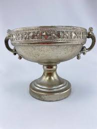 Metal Moroccan Urn Container - Silver - Greenery Market