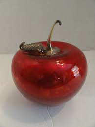 Handblown Art Glass Apple - J. Kelly Studio - Signed ...
