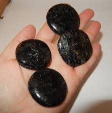 Arfvedsonite - Flat Polished Palm - Etsy Norway