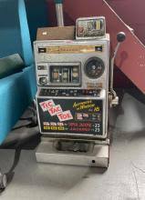 Sold at Auction: Vintage Aristocrat Nevada one armed bandit machine, ''Tic Tac Toe'', note: in need of restoration, not accepting coins
