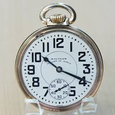 1949 WALTHAM Vanguard Railroad Pocket Watch 23 Jewels Model ...