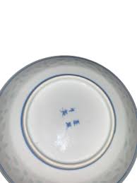 Antique Pagoda Blue/White Chinese Rice Grain 6” Plate Signed | eBay