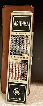 Vintage Arithma Addiator Adding Machine Calculator Slide ...