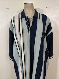 Vintage IZOD Multicolor Cotton Knit Short Sleeve Golf Polo ...