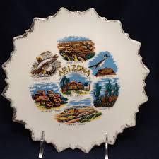 Vintage Travel Souvenir Plate Arizona Grand Canyon Phoenix ...
