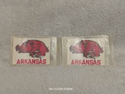 1960's Arkansas Razorbacks Waterslide Decals - Old & Original 3"x4" | eBay