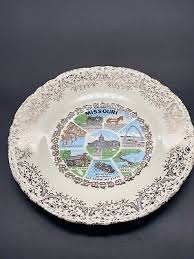 Collector Plate MISSOURI The Cave State OZARKS Gateway Arch HARRY S. TRUMAN | eBay