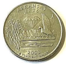 2003-P US Quarter 25 cents Coin Arkansas Mallard Duck Bird ...
