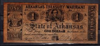 Antique 1962 Arkansas Treasury Warrant One Dollar - Etsy