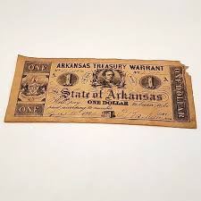 None | Other | 862 Arkansas Treasury Warrant State Of Arkansas One Dollar Copy | Poshmark