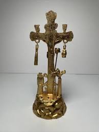 Corpus Arma Christi Alter Jesus Crucifix Cross Gold Metal ...