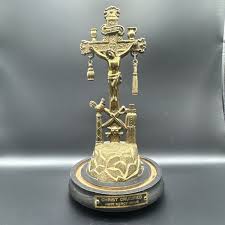 Brass Crucifix Standing with the Instruments of Passion ...