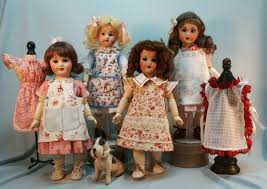 SIX TABLIERS (aprons) Bleuette Patterns for Doll Clothing ...