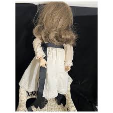 Antique French Bisque Open Closed Mouth 21" Tall Doll Dressed. For Sale at Ruby Lane