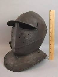 Antique Medieval Steel Helmet 19th Centh Hand Forged Armor ...