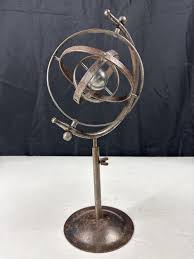 Sold at Auction: Vintage Mid Century Modern MCM Armillary Sphere Telescopic Chrome Metal Sculpture, 17”H