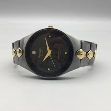 Armitron Diamond Watch Men 36mm Silver Gold Two Tone Black ...