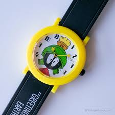 Vintage Marvin the Martian Yellow Watch | Armitron Quartz ...