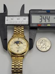 NEAR MINT ] Waltham Diamond classic vintage moon phase watch ...