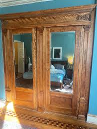 1903 built-in breakfront. Mahogany? Satinwood? : r/wood
