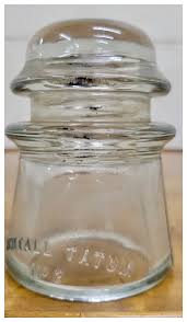 Vintage Whitall Tatum No. 2 Clear Glass Insulator. For Sale ...