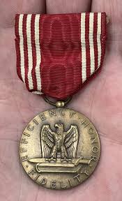 WWII Efficiency Honor Fidelity For Good Conduct Medal Ribbon ...