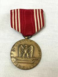 Vintage WWII US Army Good Conduct Medal Named Award WW2 Pin ...