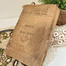 Vintage 1944 US ARMY Cookbook - Wonderful Pages & Patina - World War II Memorabilia - Etsy