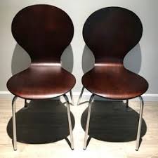 2-Lowry Hill Porter Modern Stacking Chair Espresso Finish Bent Plywood Metal Base for Sale in Yelm, WA - OfferUp