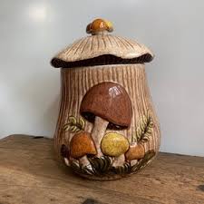 Vintage Mushroom Cookie Jar by Arneis - Etsy