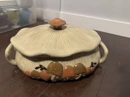 large arnels Vintage mushroom Ceramic Bowl soup tureen | eBay