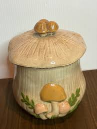 Vintage 70s Arnel's Ceramic Mushroom Kitschy Cookie Jar ...