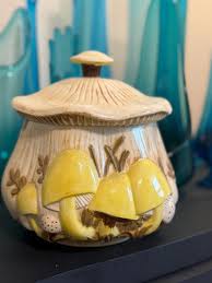 Vintage Mushroom Cookie Jar - Etsy