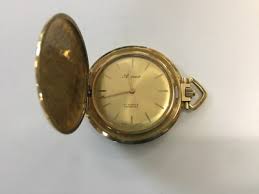 ARNEX 17 JEWEL POCKET WATCH SOLID 18K GOLD ...