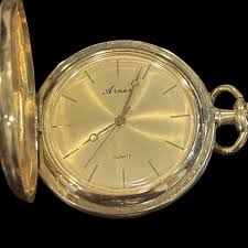 Arnex Swiss Pocket Quartz Watch Men Gold Tone | eBay