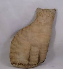 Arnold Print Work small stuffed Cat folk art pillow 1892 ...