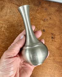 Vintage Tumasek Pewter Bud Vase - Etsy