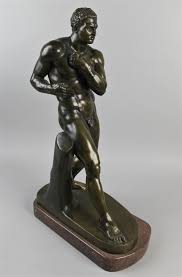 Lot - BRONZE FIGURE OF "DAMOXENOS OF SYRACUSE," ADOLF ...