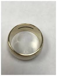 14K Signed Art Carved Vintage Cigar Band Ring. For Sale at ...