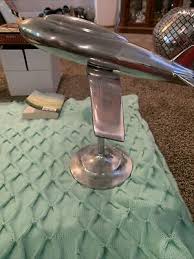 Metal Airplane Model On Stand Art Deco MCM Style | eBay