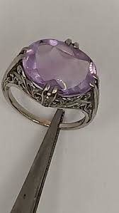 18kt Deco Amethyst Ring - Etsy