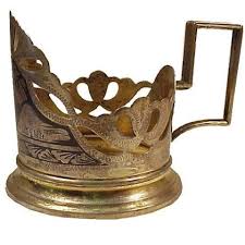 GEORGIAN SILVER GLASS HOLDER | Antique & Estate Jewelry in ...