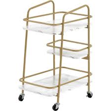 Mercer41 Judean Metal Multi-Purpose Utility Trolley Cart ...