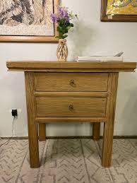 35" Vintage Handmade Two Drawers Console – Caesars Living