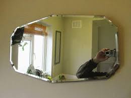 Antique 1920s-30s Art Deco Ten Sided Bevelled Glass Frameless Wall Mirror - Etsy